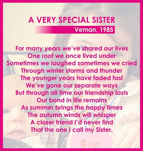 Best Sister Ever Poem