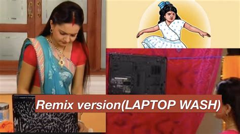 Gopi bahu laptop washing scene | Kokilaaben | Gopi Bahu | Rashi Ben ...