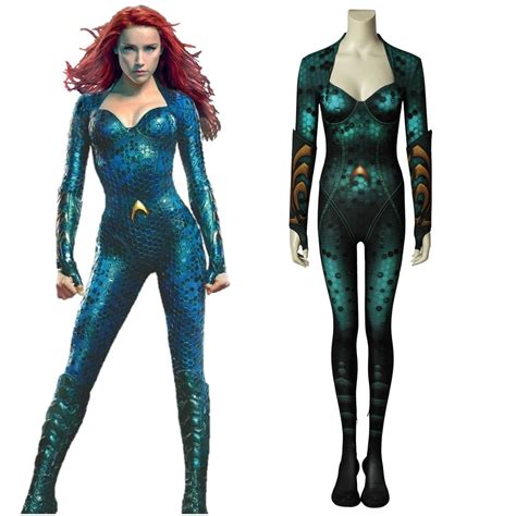 Aquaman Mera Cosplay Costume Jumpsuit 3D Printed-in Movie & TV costumes from Novelty & Special ...