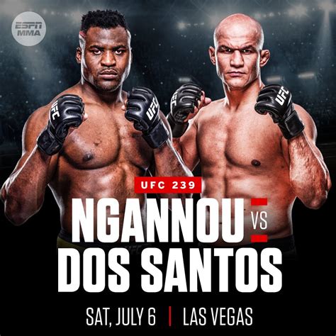 Francis Ngannou vs. Junior dos Santos tijdens International Fight Week ...