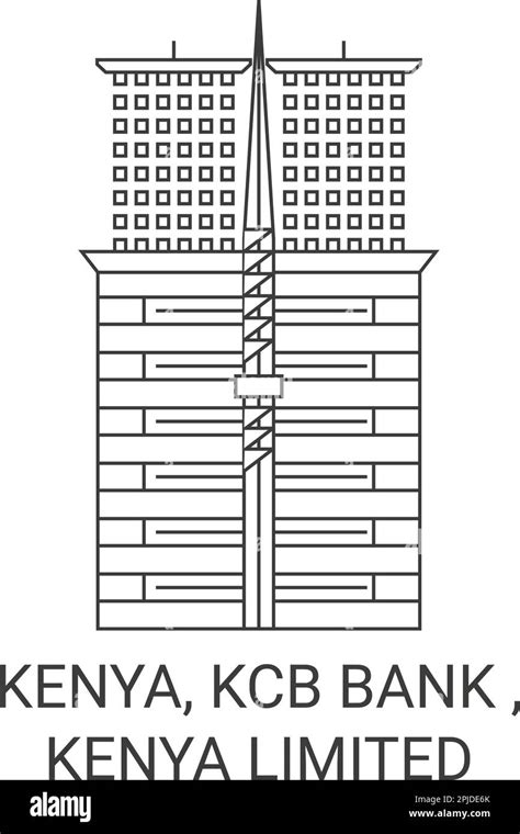 Kenya, Kcb Bank , Kenya Limited travel landmark vector illustration ...