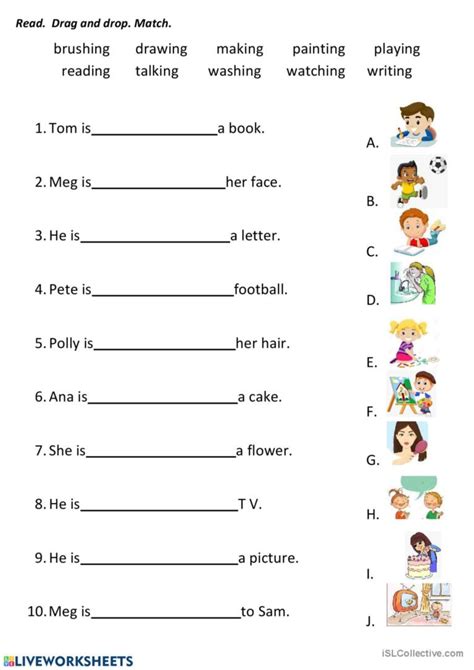 Present Continuous Esl Worksheets Of The Day Pinterest