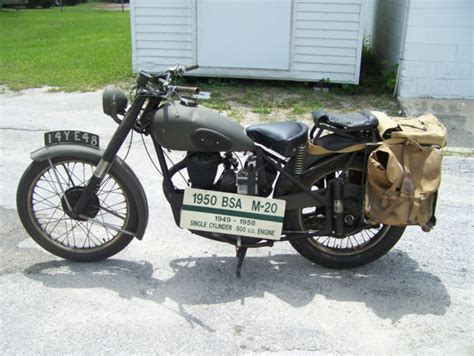 1959 BSA M20 MILITARY MOTORCYCLE