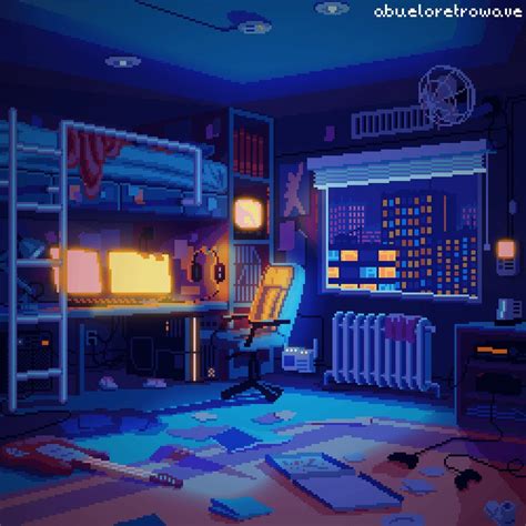 RetroAbueloWave on Twitter: "room： moonlight #ドット絵 #pixelart #pixels #retrowave #pixel_dailies ...