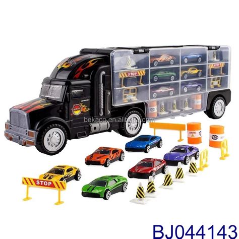 Transport Car Carrier Truck Toy For Boys And Girls Includes 6 Cars And 28 Slots - Buy Car ...