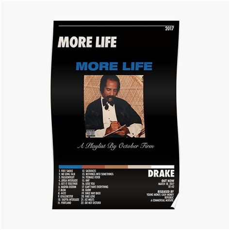 "Drake Posters More Life poster Album Cover Poster Album Cover Poster | Poster Print | Wall Art ...