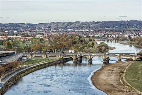 Elbe River in Dresden, Germany Stock Photo - Image of buildings ...