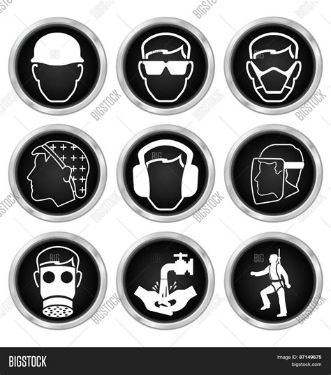 Health Safety Icons Vector & Photo (Free Trial) | Bigstock