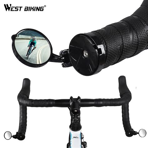 WEST BIKING Bicycle Rearview Road Bike Handlebar Mirror 360 Degree ...