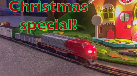 Christmas special! N scale trains around the tree! 2019 - YouTube