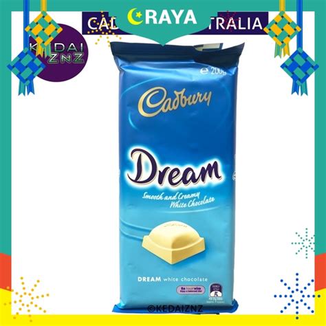 Chocolate Cadbury Dream White Chocolate Bar 180g Coklat | Shopee Malaysia