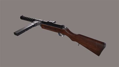 3D model WWII MP28 II VR / AR / low-poly | CGTrader