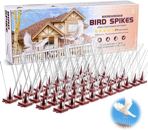 Alltope Bird Spikes Cat Spikes, Deterrent Spikes Cat Prevention Spikes ...