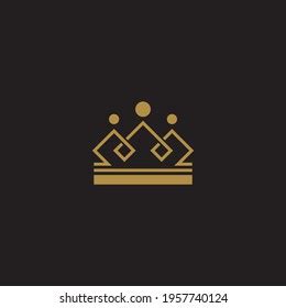 Luxurious Simple Crown Logo Design Vector Stock Vector (Royalty Free ...