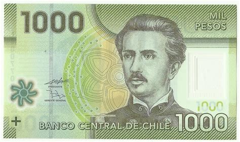 Polymer Banknotes of Chile 1000 Pesos