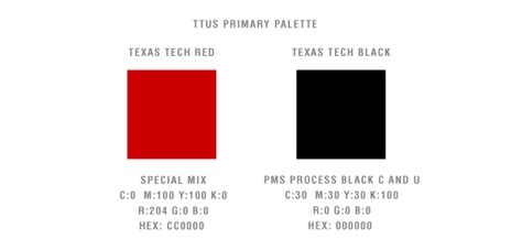 Official Colors | Texas Tech University System