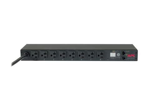 APC Rack PDU, Metered, 1U, 20A, 120V, 8 x 5-20 - Newegg.com