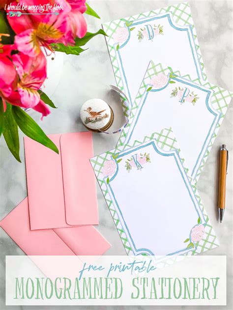 Free Printable Monogrammed Stationery | Free printable stationery, Monogrammed stationery ...