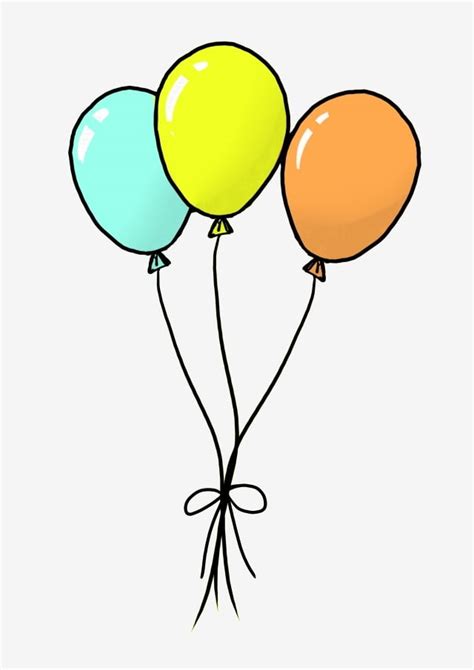 Ballon Flottant Illustration De Dessin Animé Joyeux Anniversaire Gâteau ...