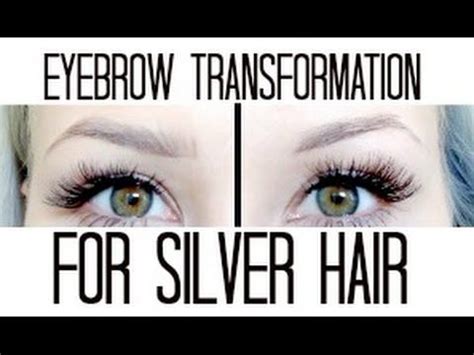 Flattering Makeup Colors for Grey Hair - YouTube | Grey hair care, Grey eyebrows, Grey hair eyebrows