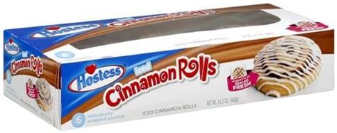 HOSTESS Iced Cinnamon Rolls - 6 ea, Nutrition Information | Innit