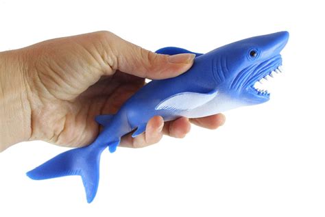 1 Sand Filled Squishy Shark - Moldable Sensory, Stress, Squeeze Fidget Toy ADHD Special Needs ...