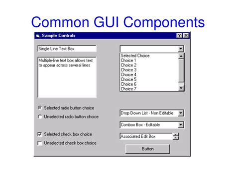 PPT - GUI Controls for Input Design PowerPoint Presentation, free ...