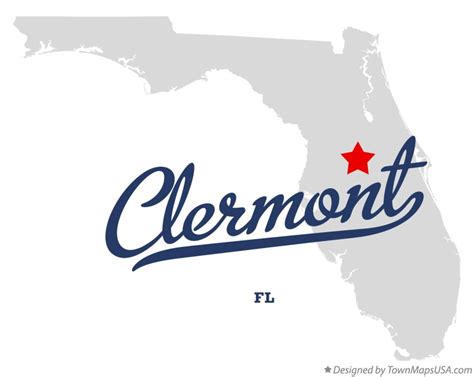 Map of Clermont, FL, Florida