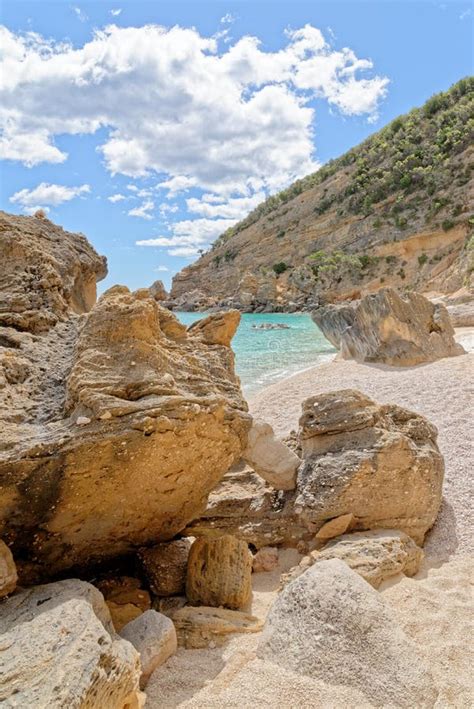 Cala Mariolu Beach - Italy - Sardinia Stock Photo - Image of sand, clouds: 149215440