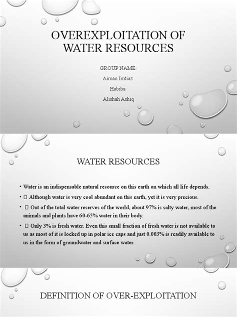 Overexploitation of Water Resources | PDF | Water Resources | Agriculture