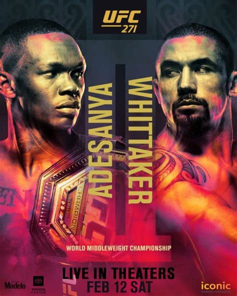 UFC 271: Adesanya vs Whittaker 2 - Emagine Entertainment