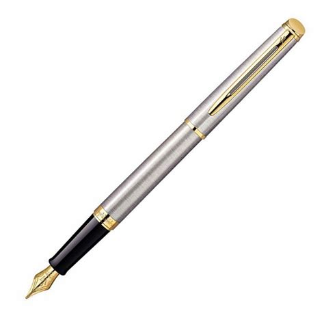 Waterman Hemisphere Stainless Steel Fountain Pen GT