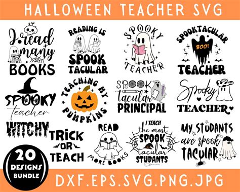 Halloween Teacher Svg Png Halloween Teacher Cut Files - Etsy