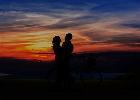 Couple, love, sunset, outdoor HD wallpaper | Pxfuel