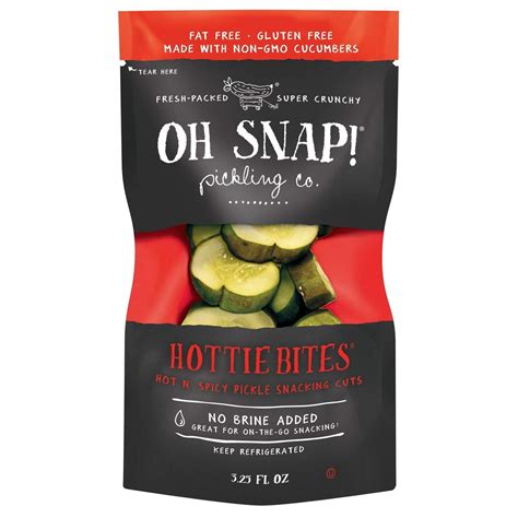 OH SNAP! Hot n' Spicy Pickle Snacking Cuts, 12-Pack