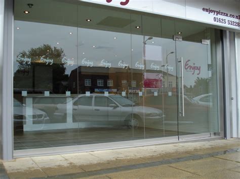 Frameless Glass Shop Fronts Doors | Toughened Glass Shop Fronts