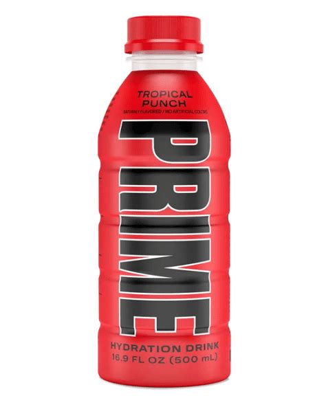 Prime Hydration Drink, Tropical Punch, 16.9 fl oz, Single Bottle ...