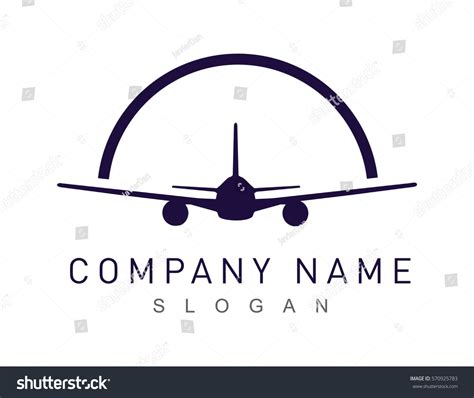 Airplane Logotype Stock Vector (Royalty Free) 570925783 | Shutterstock