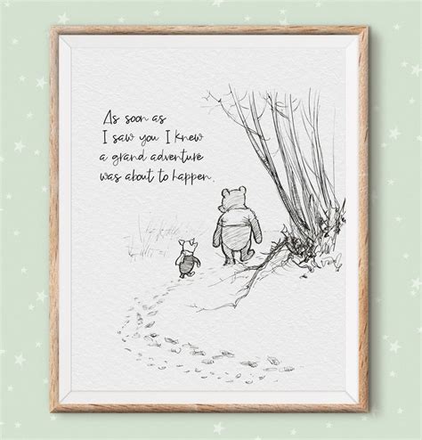 Winnie the Pooh Print Quotes Pooh Bear Classic Vintage Style - Etsy