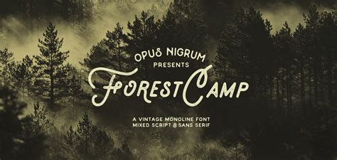 Forest Camp Font :: Behance