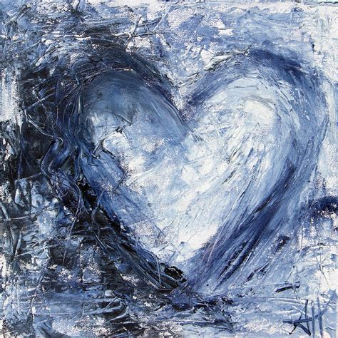 Blue Heart 2 Painting by Shawna Hatton - Fine Art America