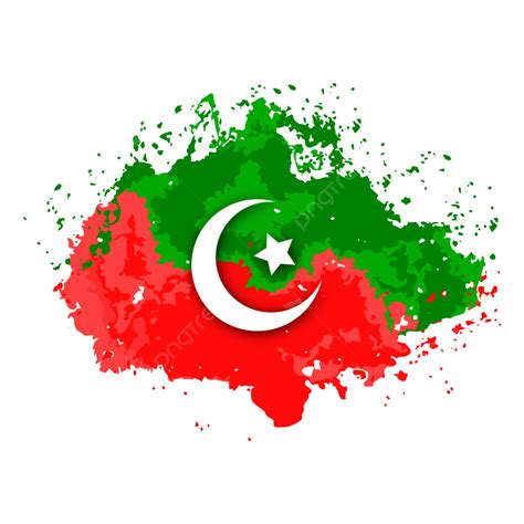 Pti Pakistan Tehreek E Insaf Flag Transparent Background Vector Hd ...