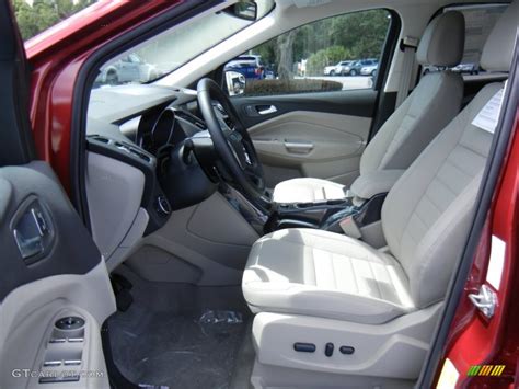 Medium Light Stone Interior 2014 Ford Escape Titanium 1.6L EcoBoost ...