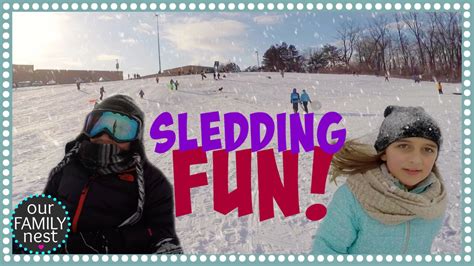 DOWNHILL SLEDDING FUN! - YouTube