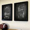 ''Football'' 2-piece Framed Wall Art Set