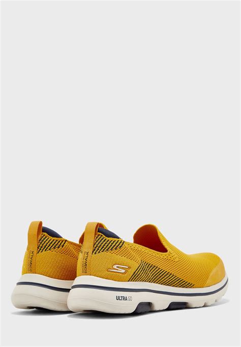 Buy SKECHERS yellow Go Walk 5 for Men in MENA, Worldwide