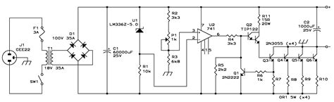 13.8V 20A linear power supply under Repository-circuits -49076- : Next.gr