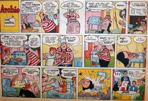 Vintage Archie Comic Strip Collectibles Classic Archie Andrews Misadventures From Newspaper ...