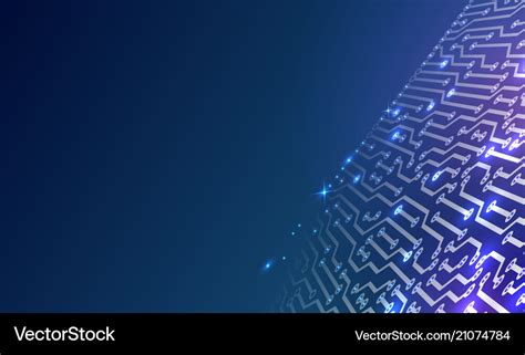 Abstract background electronic technology theme Vector Image