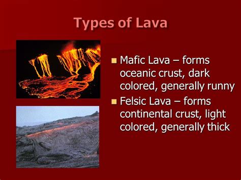 Mafic vs Felsic lava | Earth science, Geology, Lava